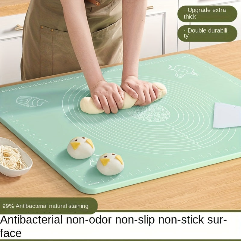 Silicone Pastry Mat Non-Stick Baking Dough Rolling Mat for Cookies Bread