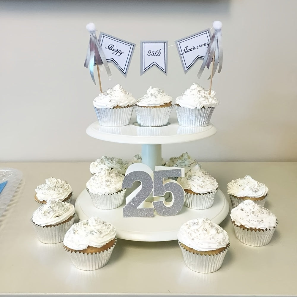 100 moldes de papel de aluminio plateado para cupcakes para hornear magdalenas