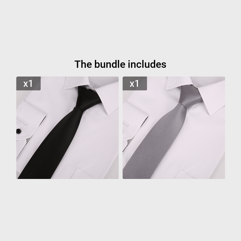 Men's Adjustable Solid Ties for Business Attire and Gifting