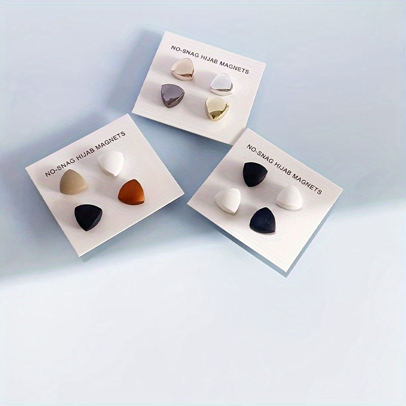 Women's Vintage Style Middle Eastern Triangle Scarf with Magnetic Buckle Shawl Collar Necklace