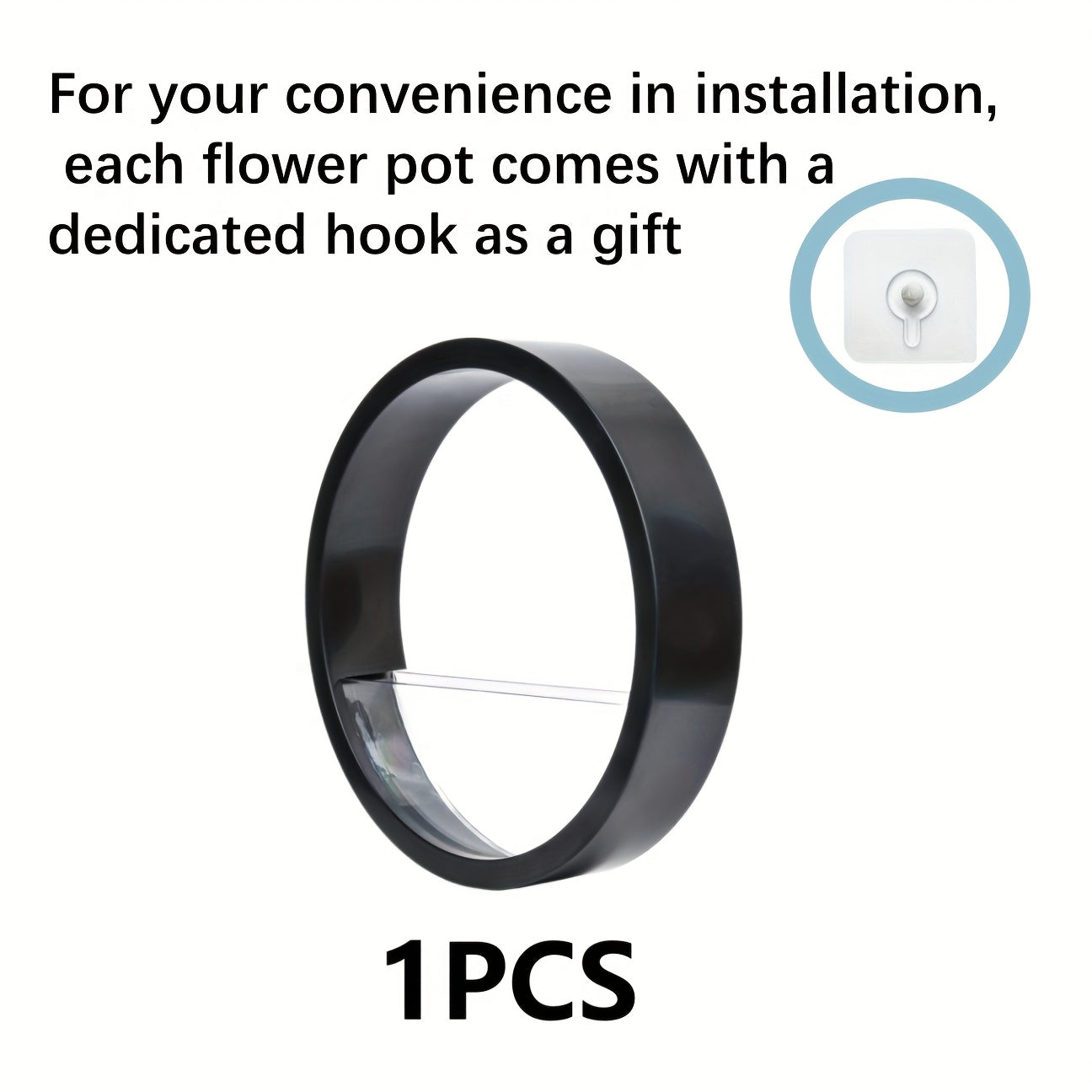 Modern Round Glass Wall Planters for Herbs Succulents and Cacti 1 or 2 Pack Indoor Balcony Patio Decor