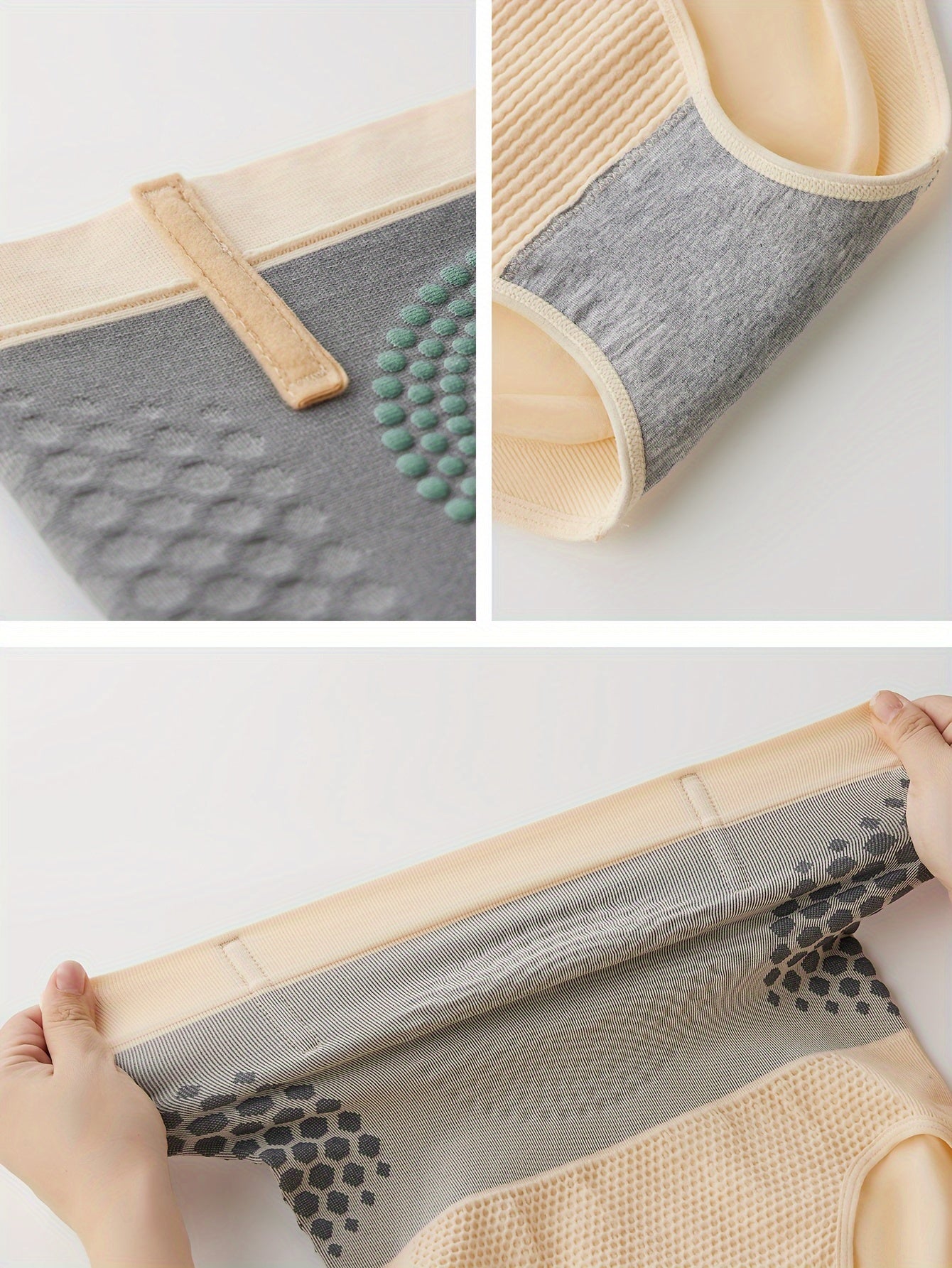 Women's High-Waisted Tummy Control Shapewear Panties Black Nylon Spandex Slimming Waist