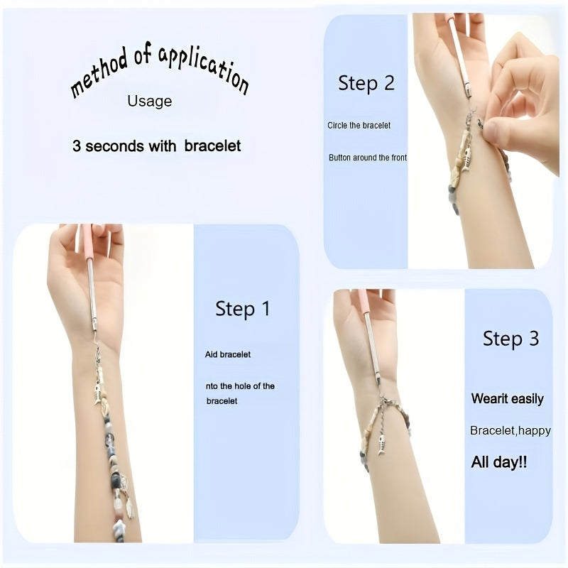 Unisex Stainless Steel Bracelet and Necklace Hook Tool Jewelry Accessory