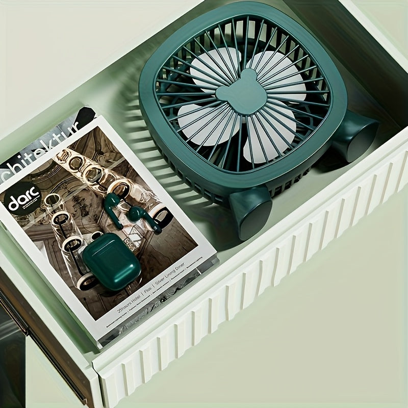 Portable USB desk fan operates at ≤36V for home office dorm outdoor use great summer gift