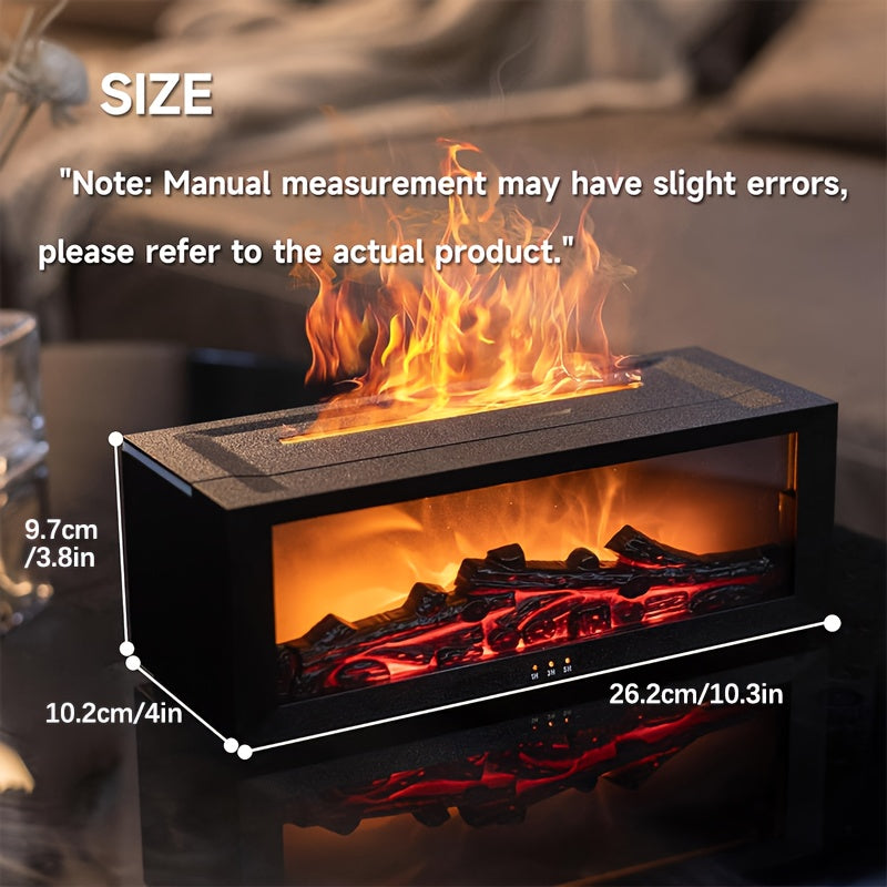Universal Flame Air Diffuser Humidifier with 7-Color Lighting and Timer