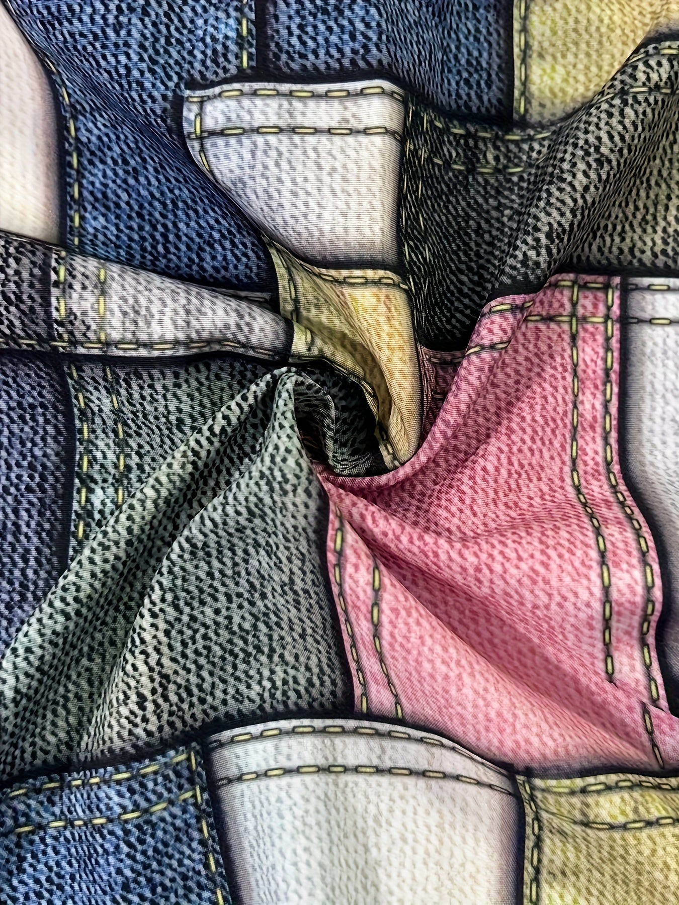 Plus o'lchamdagi ayollar uchun patchwork uzun qollu kofta yengil kundalik bluz