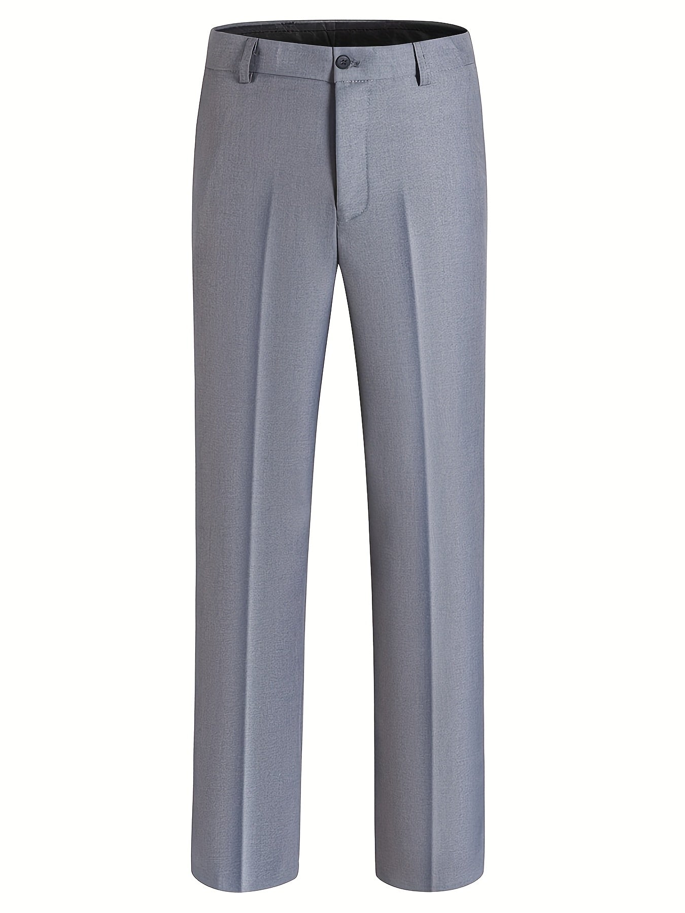 Men's Polyester Viscose Blend Suit Set Solid Color Long Sleeve Skinny Fit Business Casual All Seasons