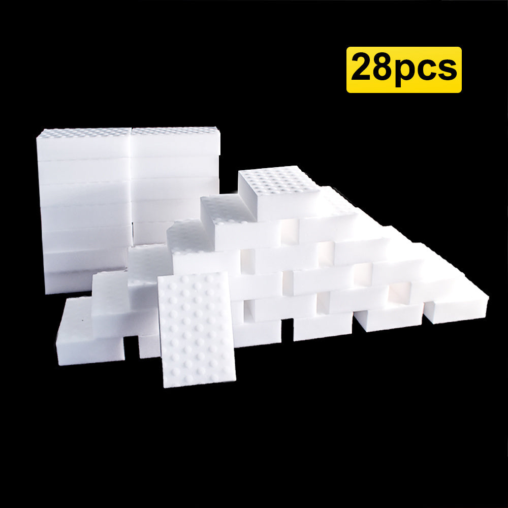 28 Pieces High Density Nano Cleaning Sponges for Dishes Shoes Furniture