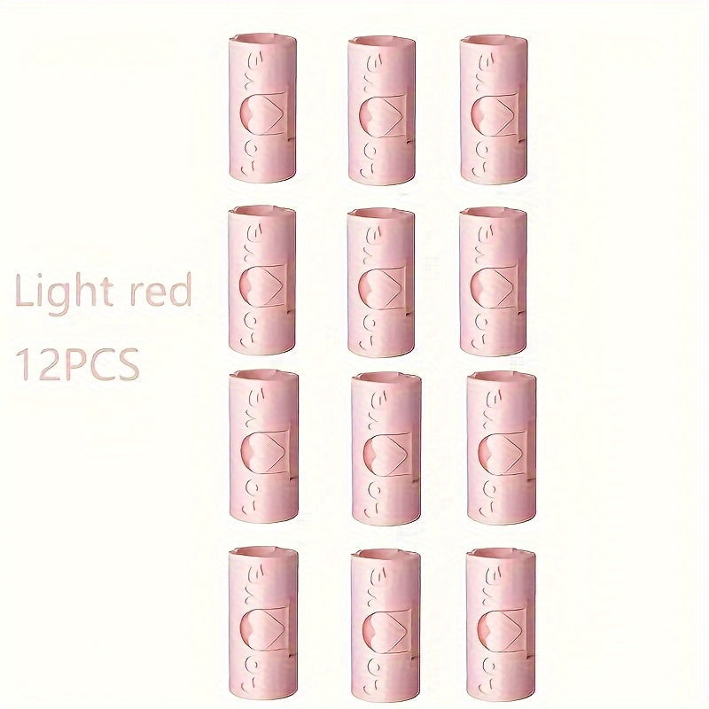 Set of 6 Pink Heart-Shaped Bed Sheet Fasteners Clips for Secure Bedding