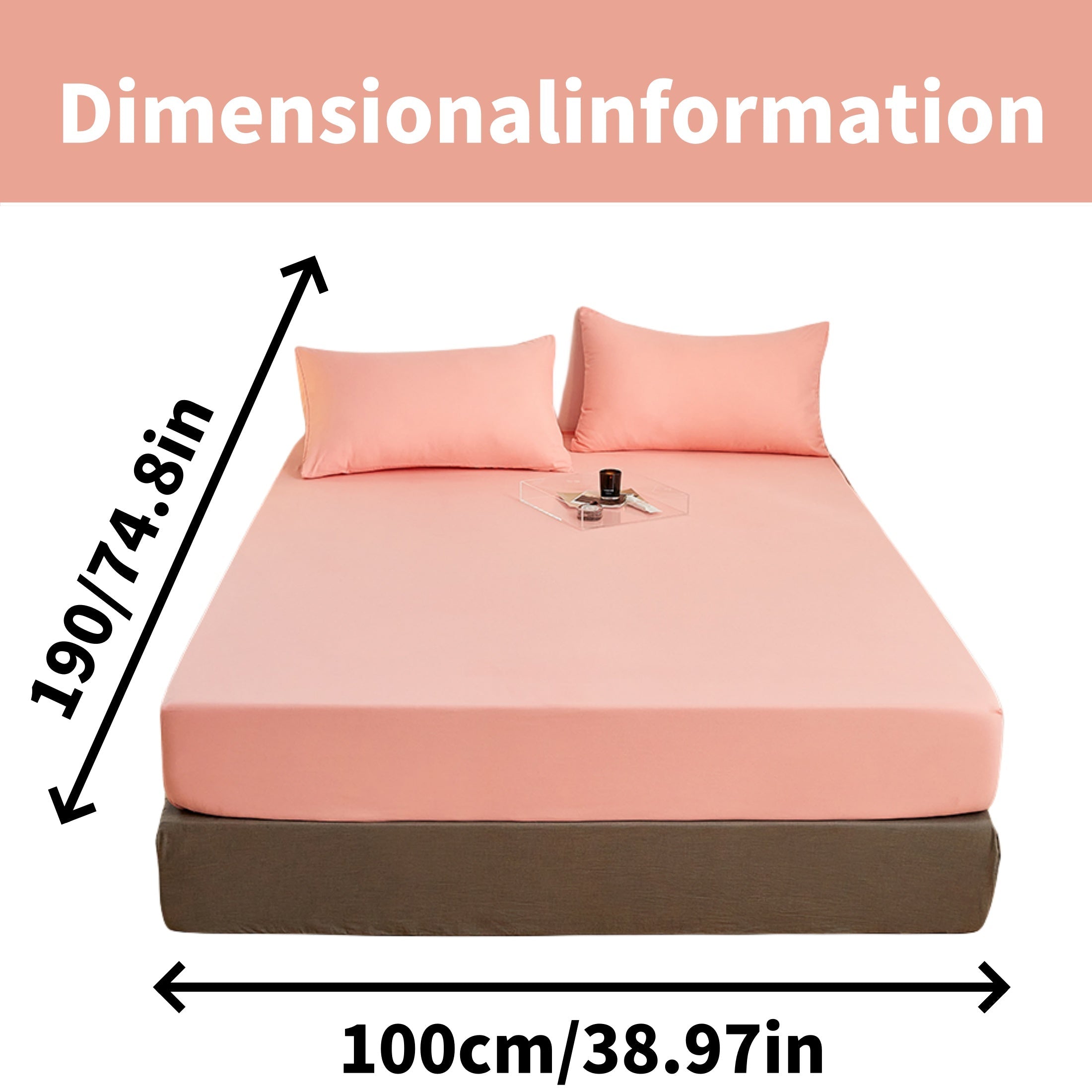 Juego de sábanas ajustadas de poliéster cepillado con 2 fundas de almohada, con bolsillo profundo, ropa de cama