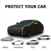 Полиэстеровая автомобильная накидка для полной защиты от солнца, дождя, снега, подходит для большинства транспортных средств