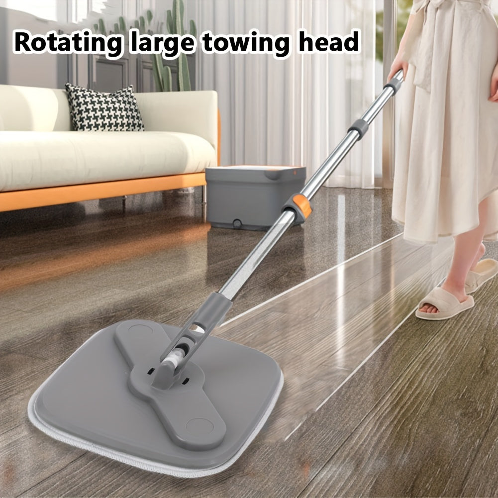 Hands-Free Wash Mop with Automatic Water Separation and 360° Rotating Head