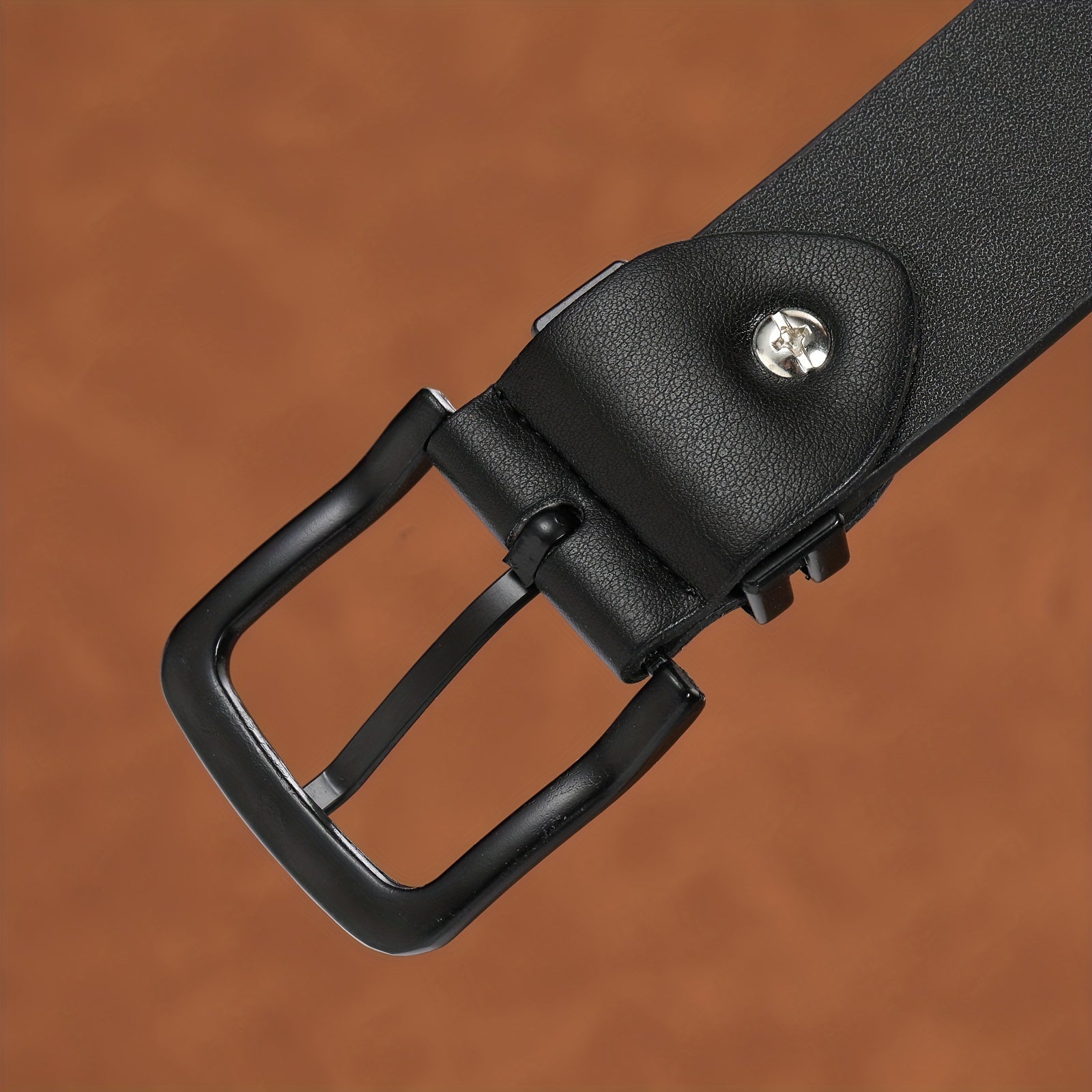 Women's Two-Tone PU Leather Belt for Casual and Business Wear