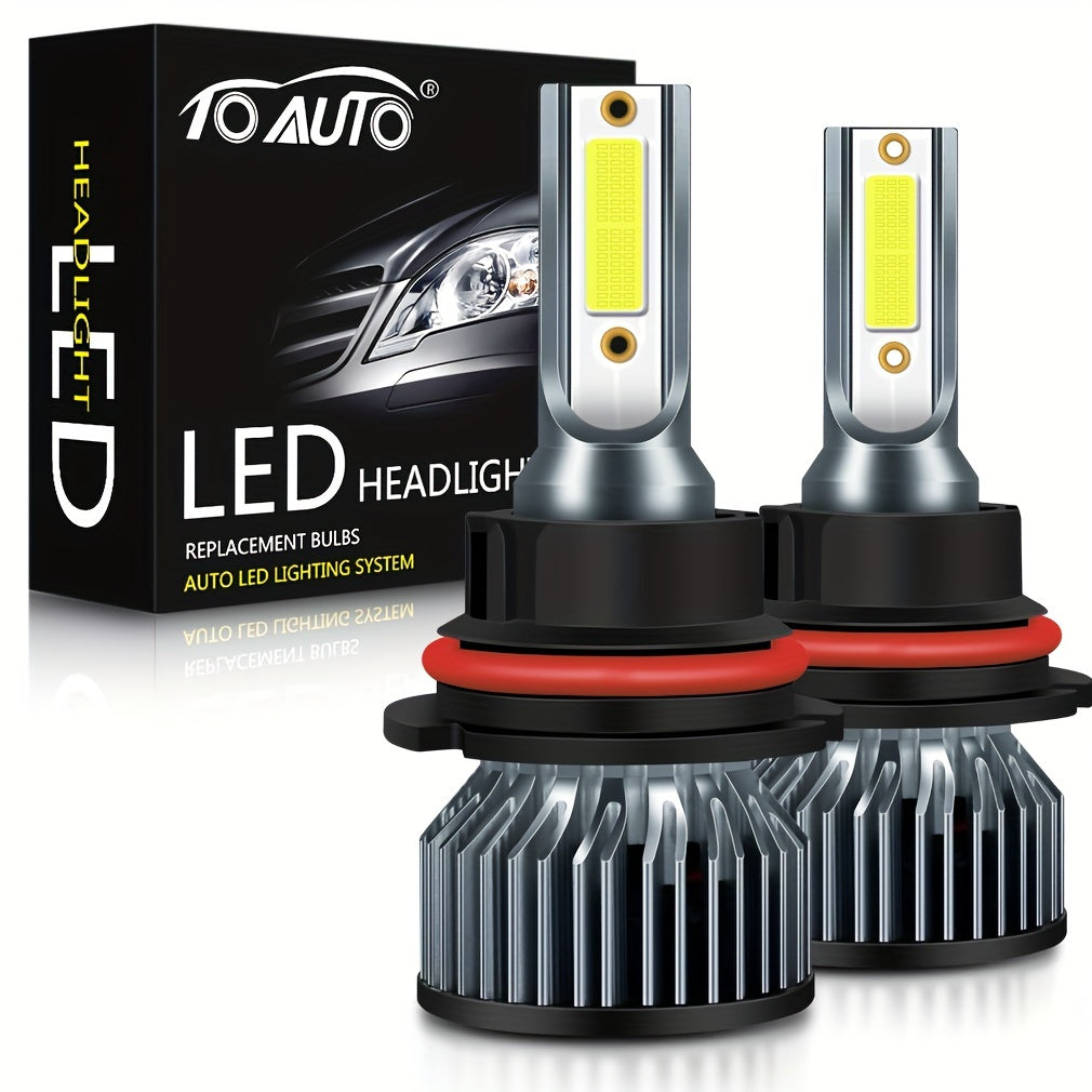 2pcs H4 LED Headlight Bulbs 6000K 40W for Car Headlights Fog Lights