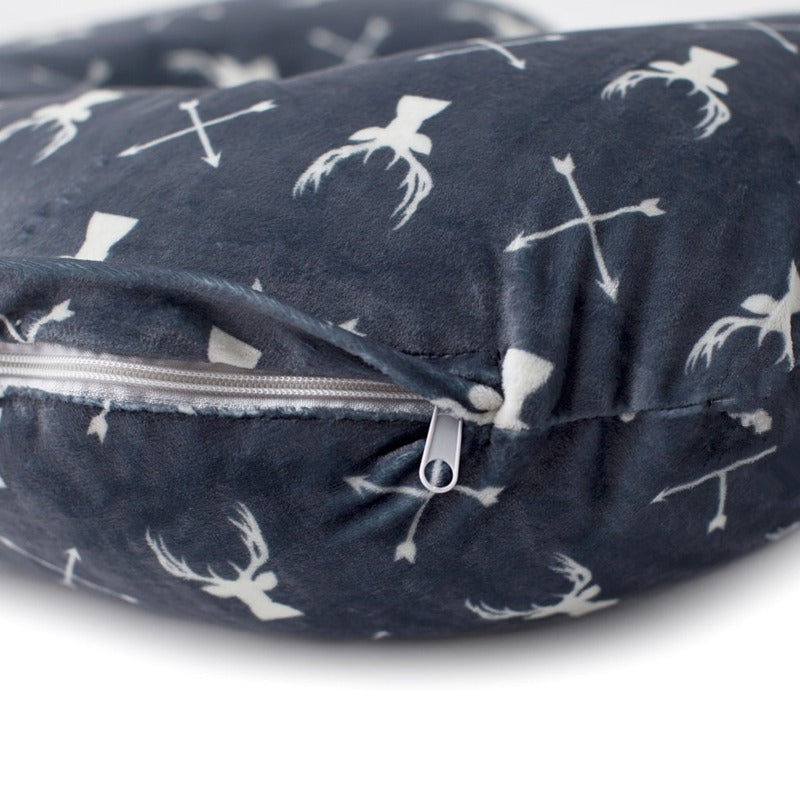 Funda de almohada para lactancia y amamantamiento, suave minky, en forma de U para bebés de 6 a 11 meses