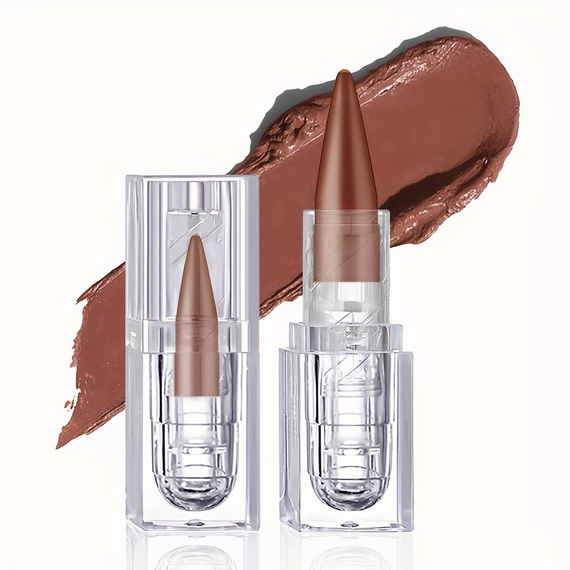 Женский карандаш для губ матовый нюд водостойкий стойкий натуральный вид коричневый