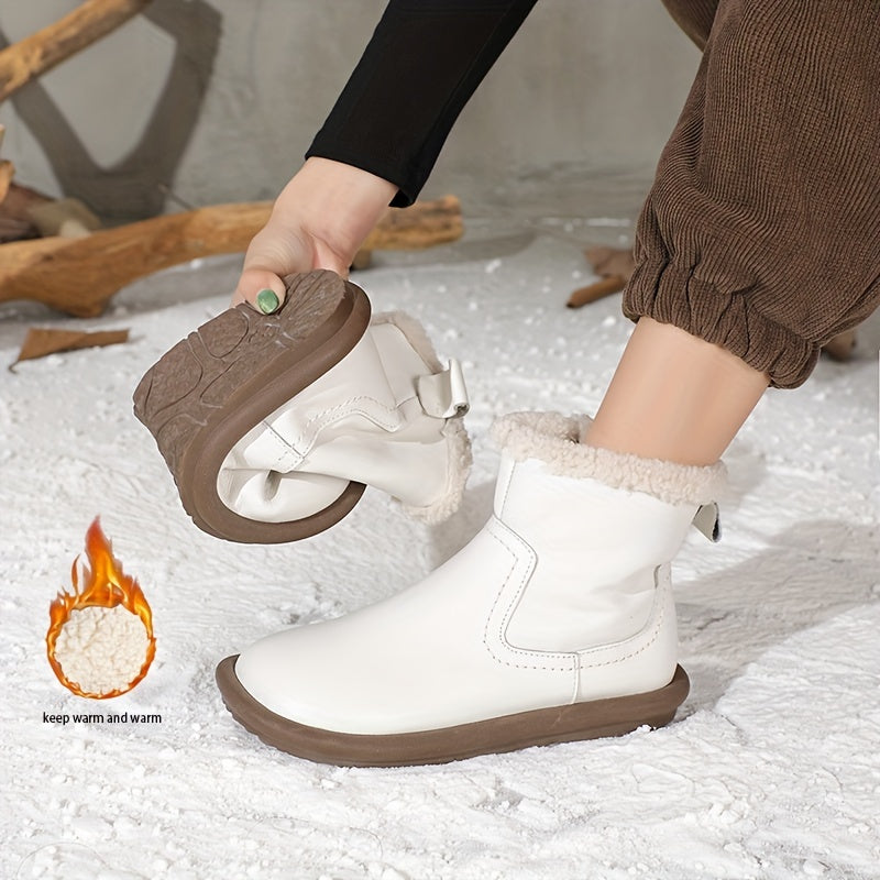 Women's Winter Thick Boots Soft-Soled Fashionable Classic Mom Boots