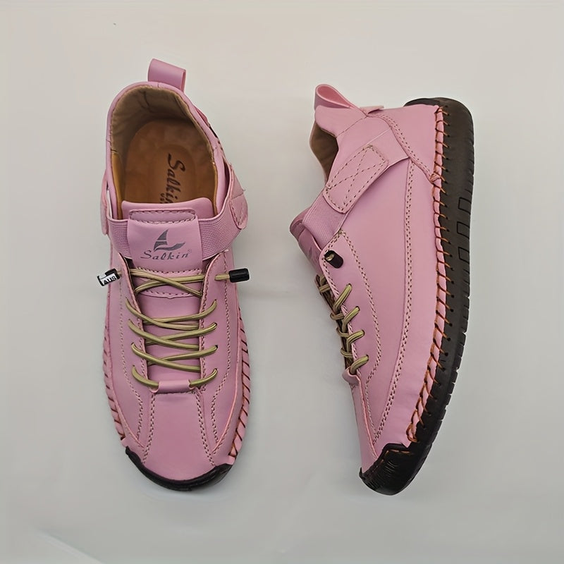 Women's Ankle Slip-On Boots Microfiber Casual Flat Heel All-Season