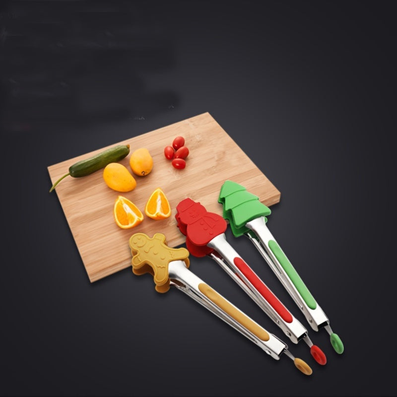 Clip de silicona y acero inoxidable para alimentos, resistente a altas temperaturas, duradero para barbacoa y horneado