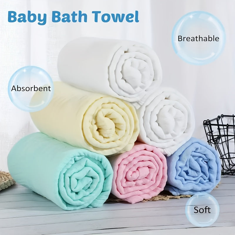 Juego de toallas de baño para niños 5 toallas de algodón suaves y absorbentes para niños y niñas