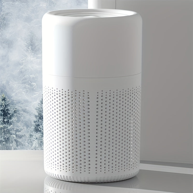 White USB Air Purifier for Bedroom Living Room Car Office Dust Smoke