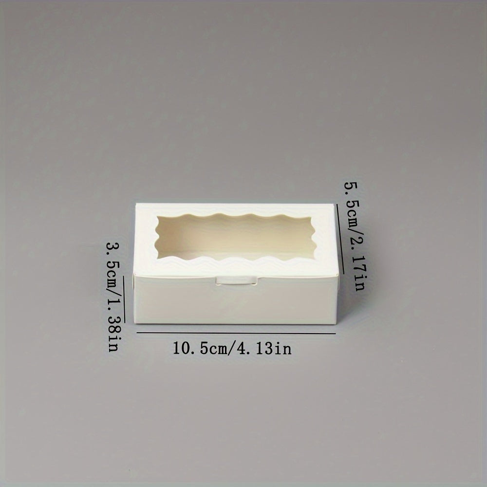 Set of 20 Clear Window Bakery Boxes for Cookies Cupcakes Bread Takeaway