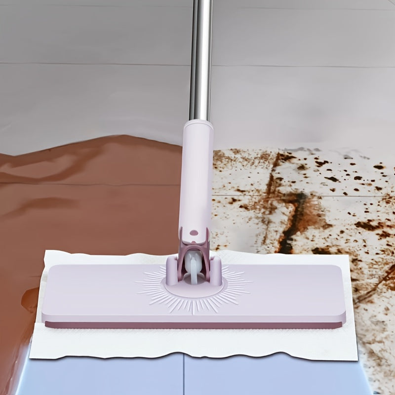 Hands-Free Automatic Flat Mop with Extendable Handle, Wet and Dry Use