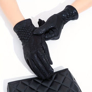 Women's Snake Pattern Warm Coldproof Gloves for Winter Outdoor Activities