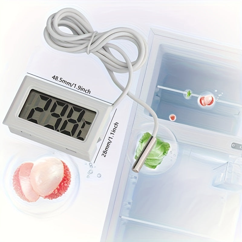 Digital Thermometer with Probe for Aquarium, Farm, Refrigerator Temperature Monitoring