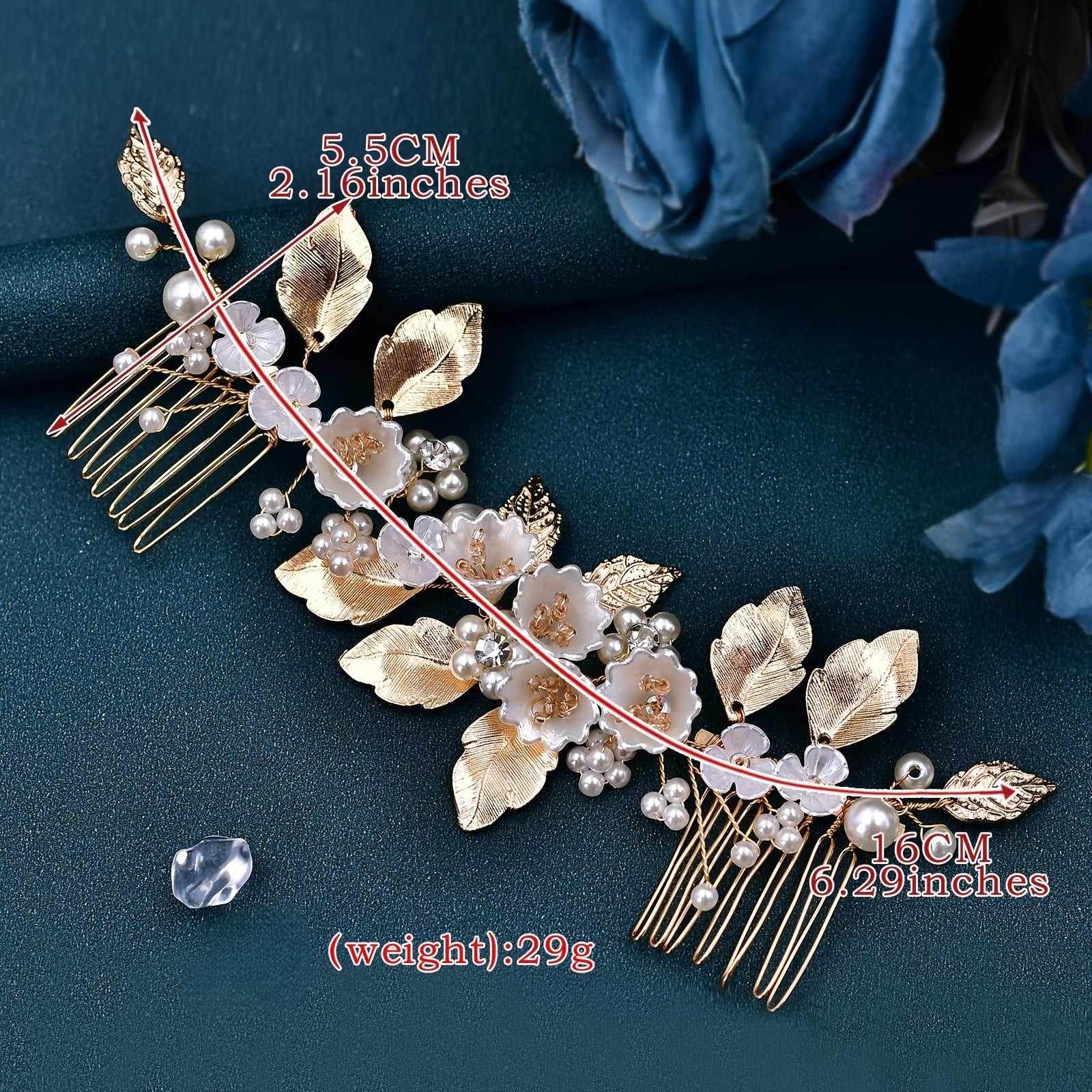 Vintage gulchambarli oltin soch tarozi, ikki tomonlama ta'til sovg'asi