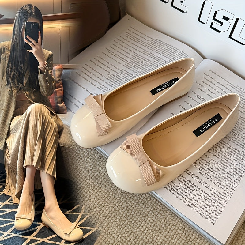 Women's Mary Jane Ballet Flats Synthetic Cover Rubber Sole Casual Shoes