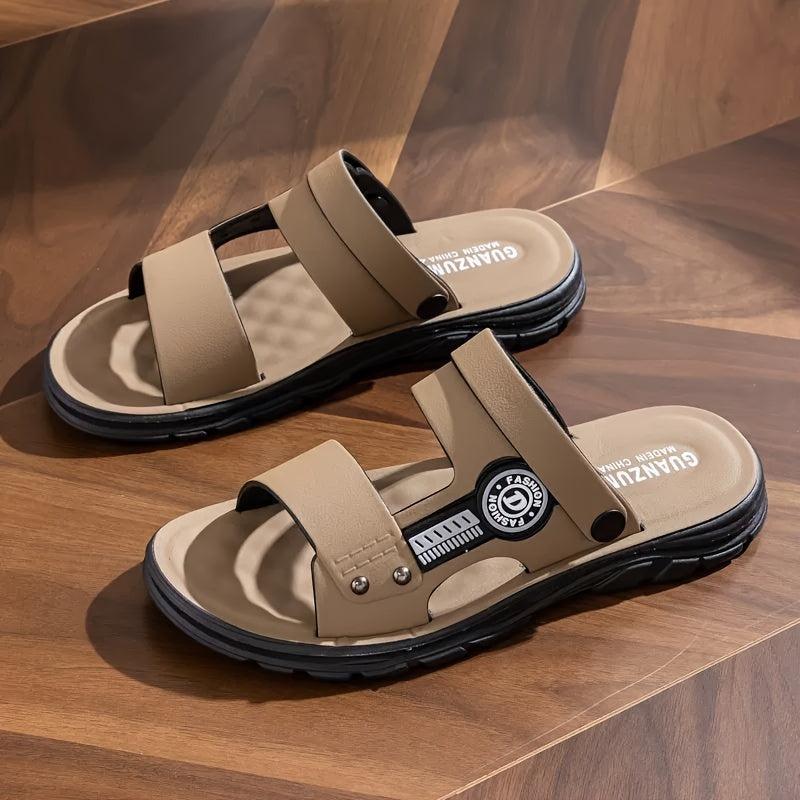 Sandalias de playa de PVC duraderas antideslizantes para hombres, ideales para uso casual, conducir y pescar