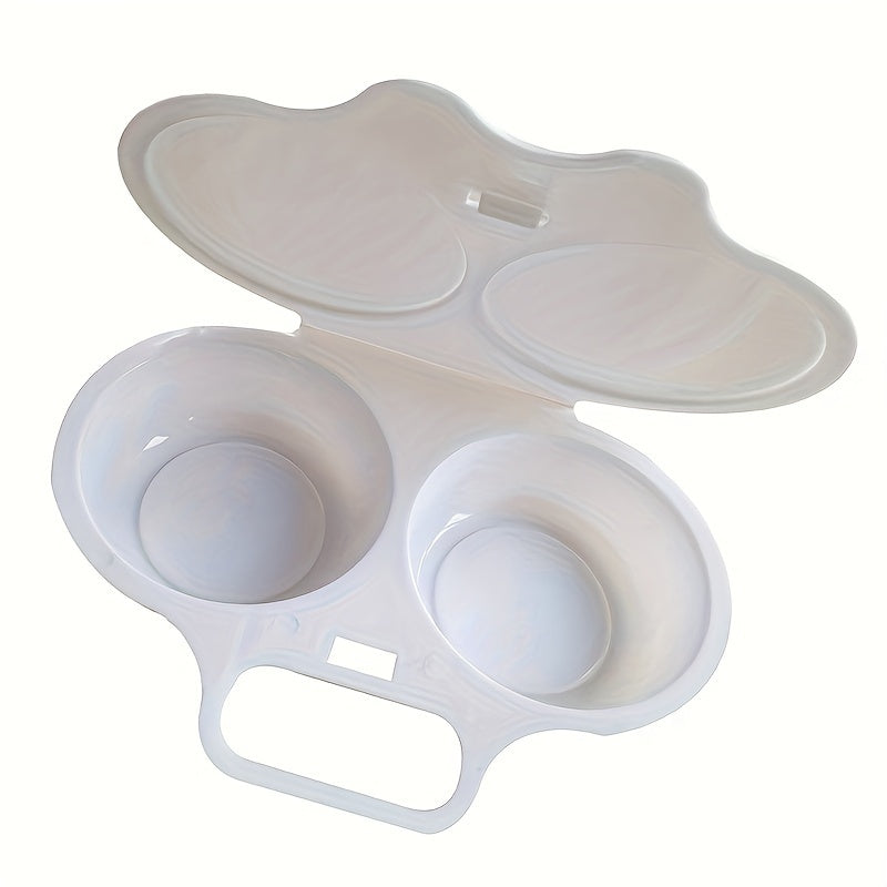 Round Plastic Egg Poacher Microwave Egg Steamer Reusable Omelette Maker