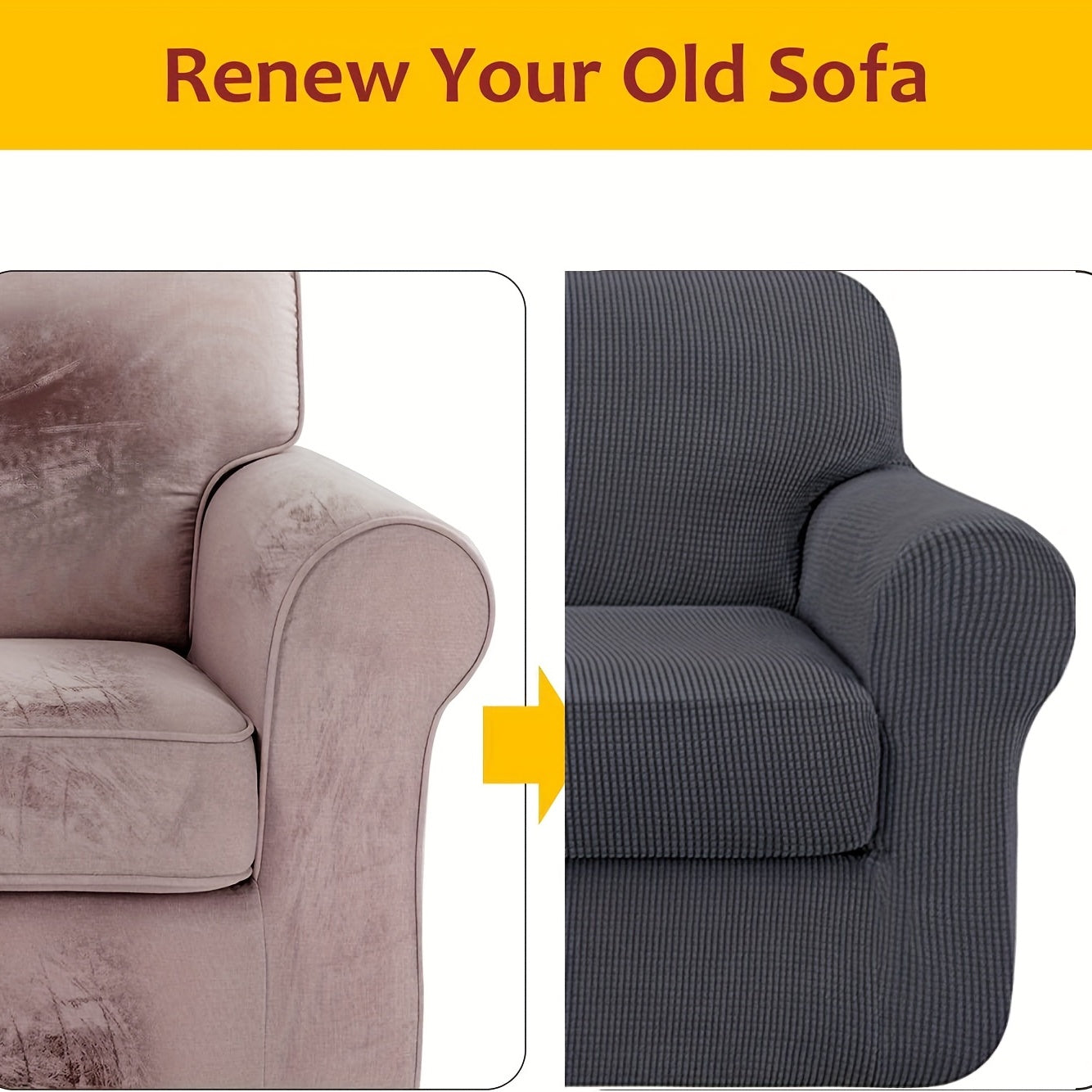 Мягкие чехлы для диванов для спальни, офиса, гостиной или домашнего декора. Доступны в наборах по 2, 3 или 4 предмета. Эластичные и защитные для диванов и мебели.