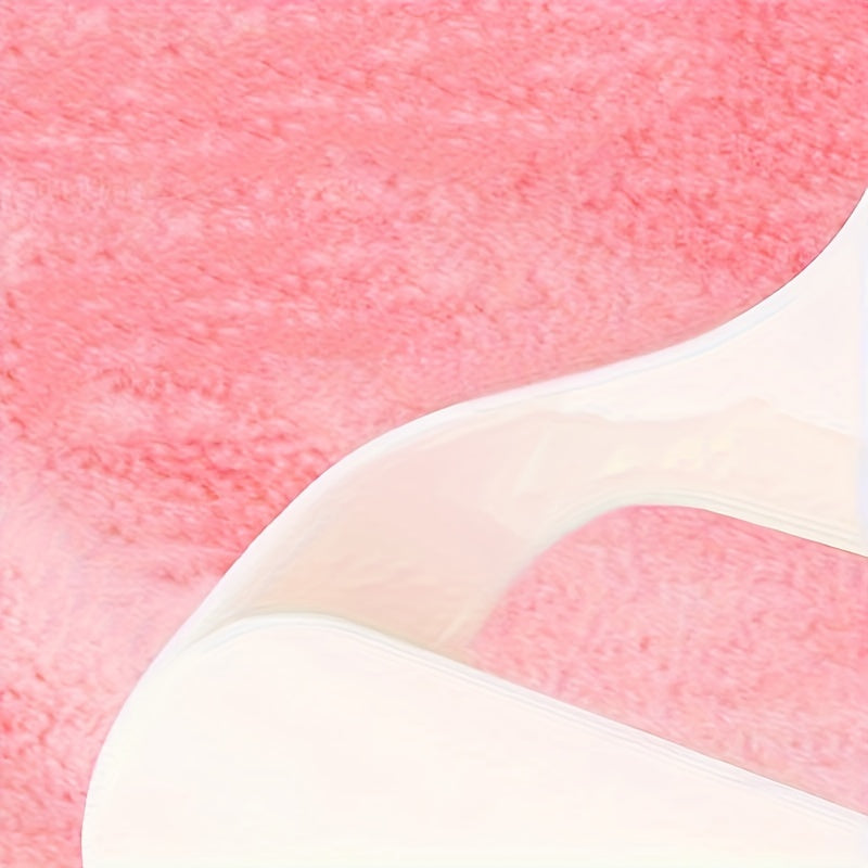 Toalla de baño con capucha de microfibra para niños, color rosa con orejas de oveja, súper absorbente, 69x140 cm