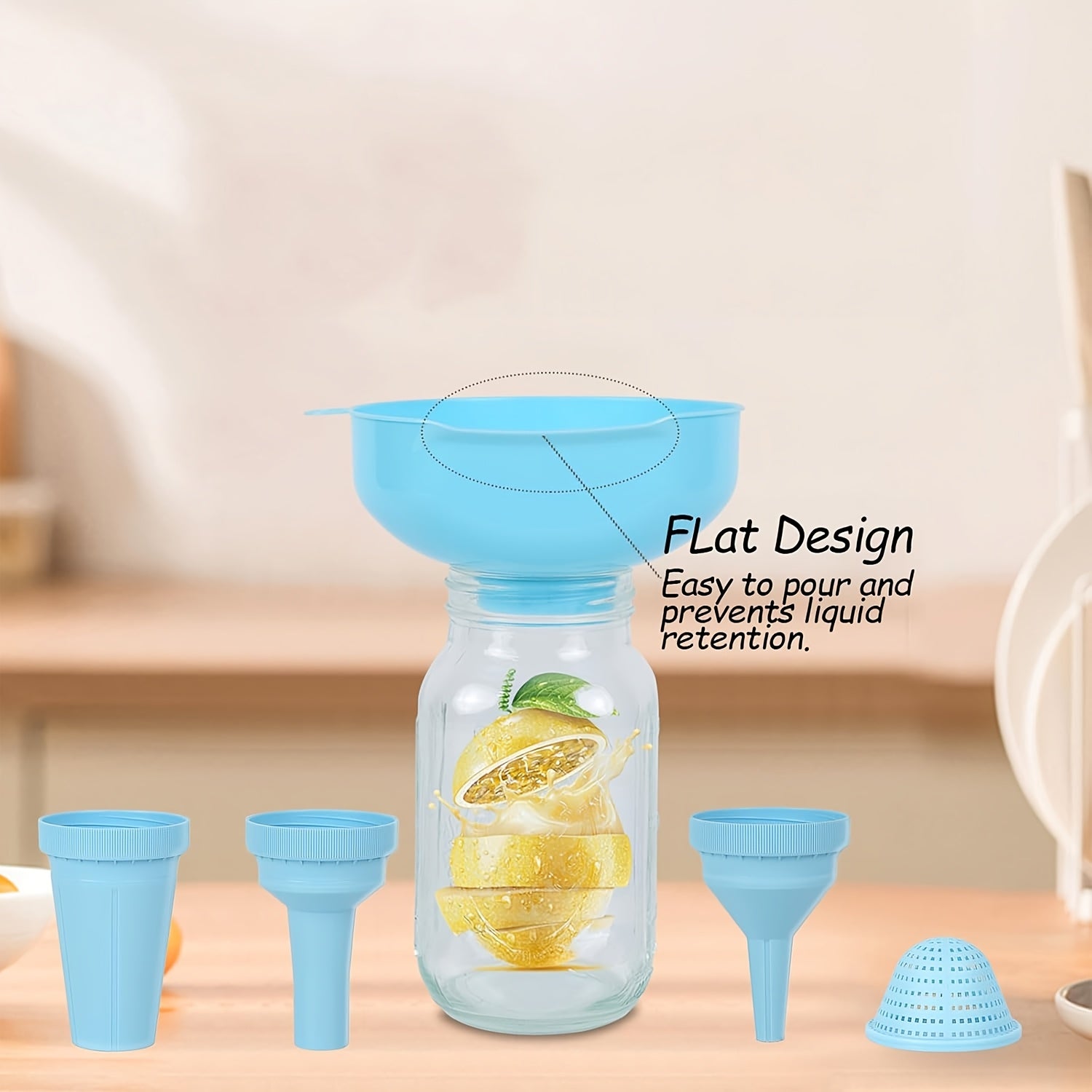 Kitchen Funnel with Large Diameter for Cooking and Baking