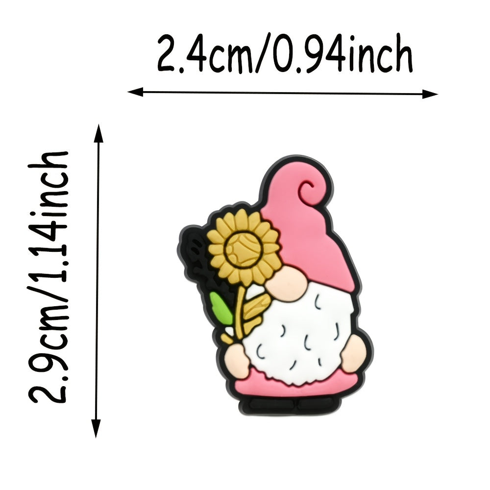 Set of 25 Colorful Enamel Pins with Cake, Camera, Apple, Football, Volleyball, and Gnome Designs for Bags and Accessories