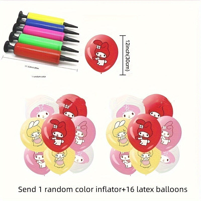 Set de suministros para fiesta Hello Kitty Platos, vasos, tenedores, cucharas y mantel desechables para decoraciones de cumpleaños