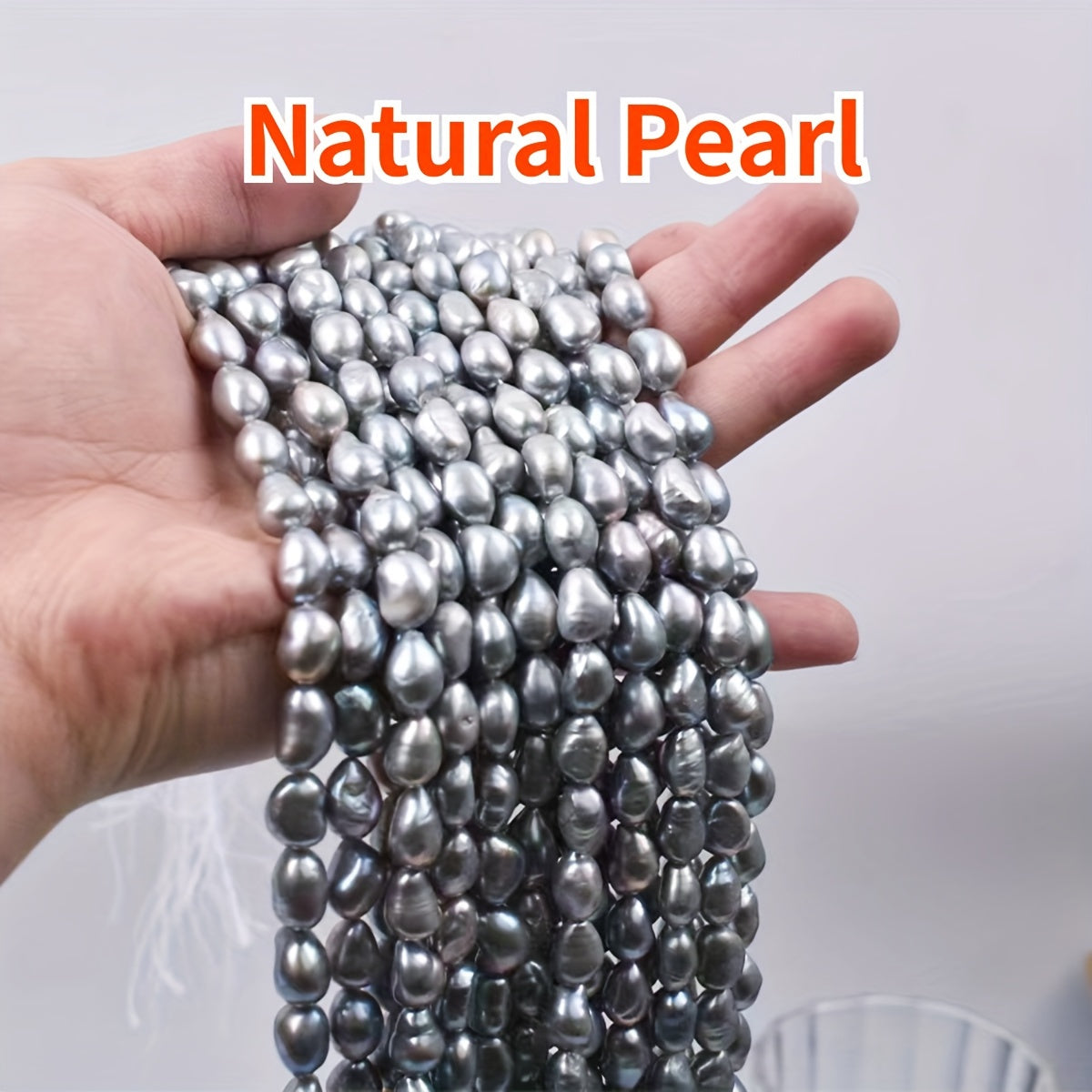 Conjunto de joyería de perlas de agua dulce negras con collar y pulsera de perlas barrocas de 7-8mm para mujeres