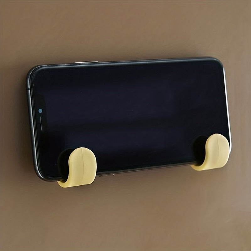 6 Mini Wall Mounted Hooks in 6 Colors for Hanging Items