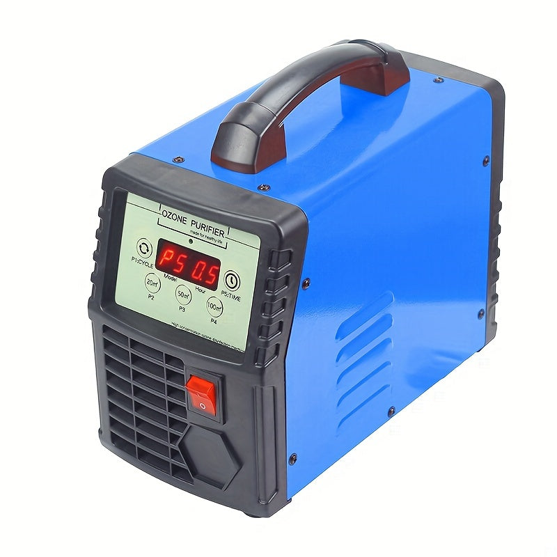 High-Output 10,000 Ozone Generator for Home Garage Air Purification Black Blue