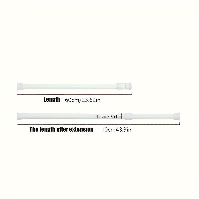 Adjustable Telescopic Spring Rod for Door Window Bathroom Clothes Drying