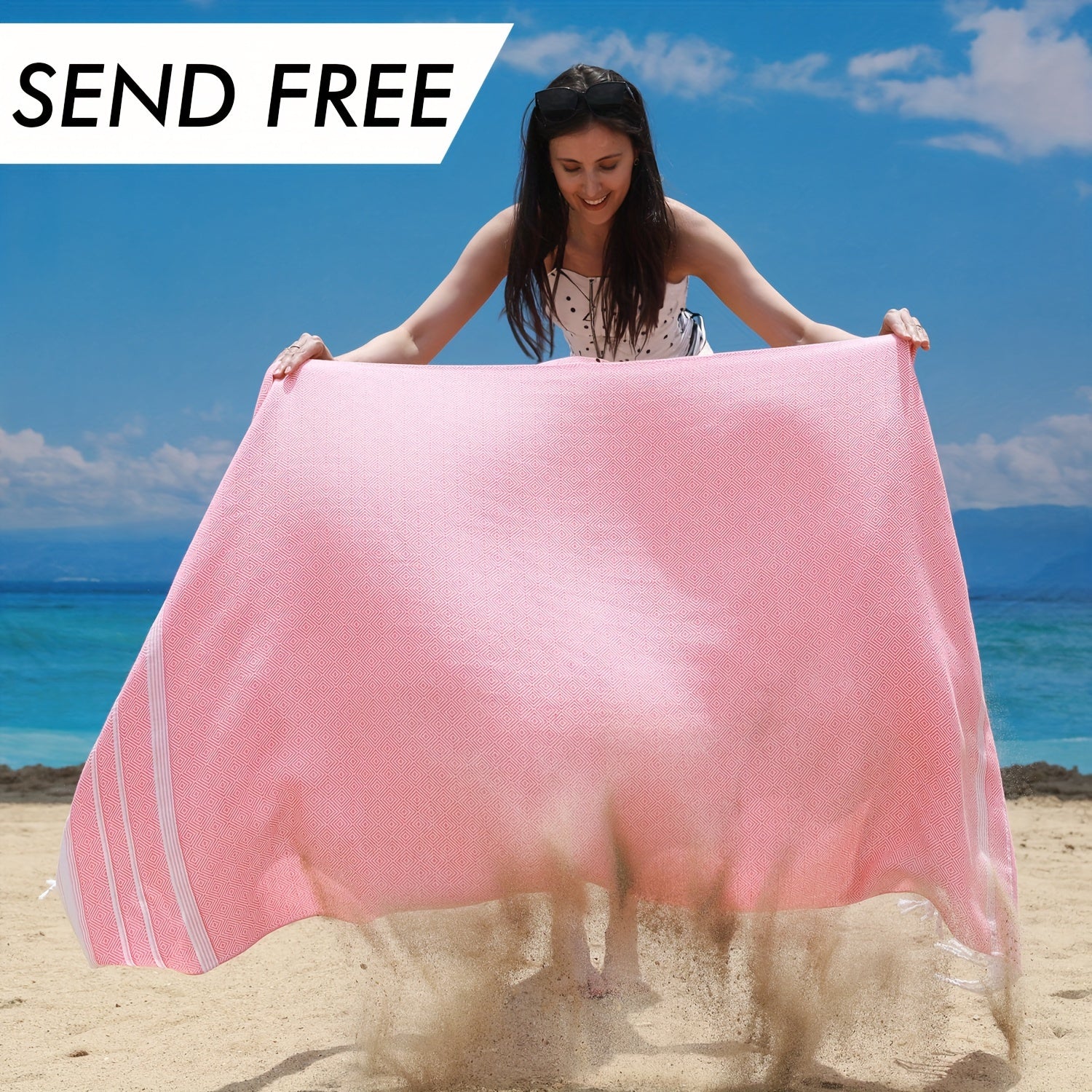 XL Турецкое пляжное полотенце быстро сохнет, защищено от песка и легкое. Идеально подходит для бассейна, плавания, путешествий и кемпинга. Имеет тропический геометрический дизайн. Отличный подарок для мужчин, женщин, учителей и любителей пляжа.