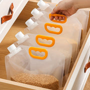 Transparent Cereal Bags with Lids for Rice Storage 500g 1000g Moisture Proof