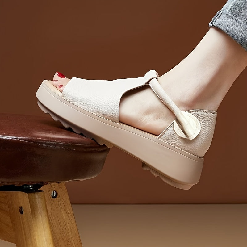 Женские плоские сандалии-слипоны с открытым носком, летняя обувь с бантом и застежкой