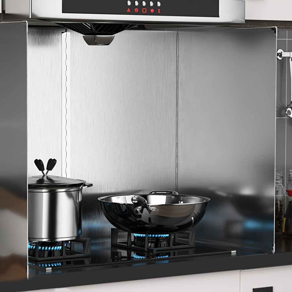 Protector de salpicaduras de cocina plegable de acero inoxidable para estufa de gas protección contra salpicaduras de aceite