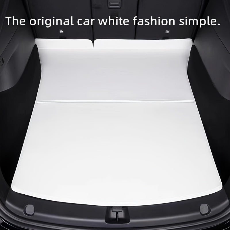 Universal PU Leather Trunk Mat for Tesla Model Y 2017-2024 Durable Odorless