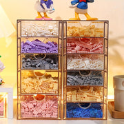 Zamonaviy plastik tashkilotchisi kichik qurilish bloklari uchun - quvvat talab qilinmaydi.