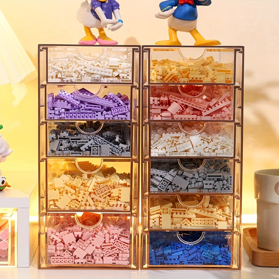 Zamonaviy plastik tashkilotchisi kichik qurilish bloklari uchun - quvvat talab qilinmaydi.