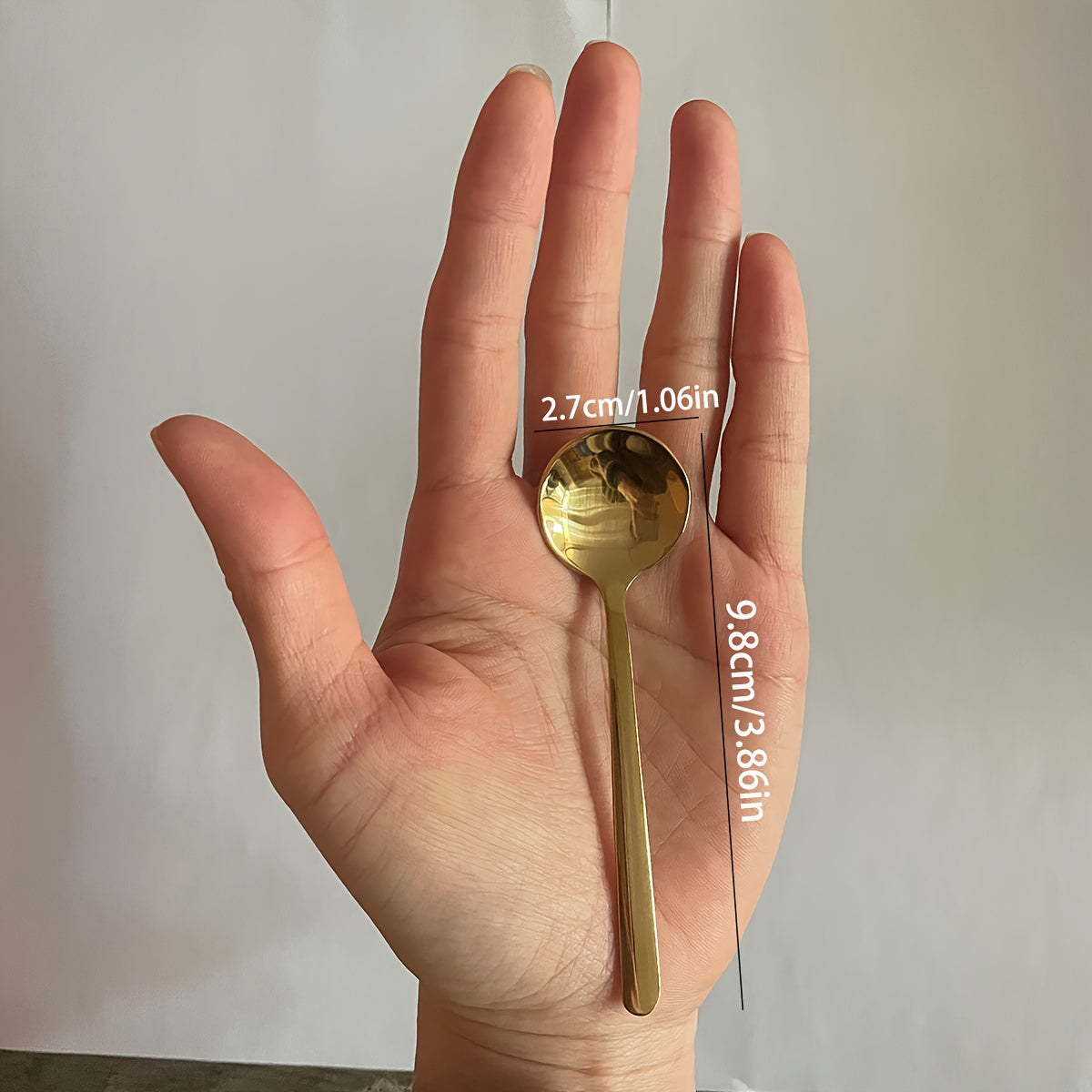 Set of 8 or 16 Stainless Steel Espresso Spoons for Coffee and Desserts